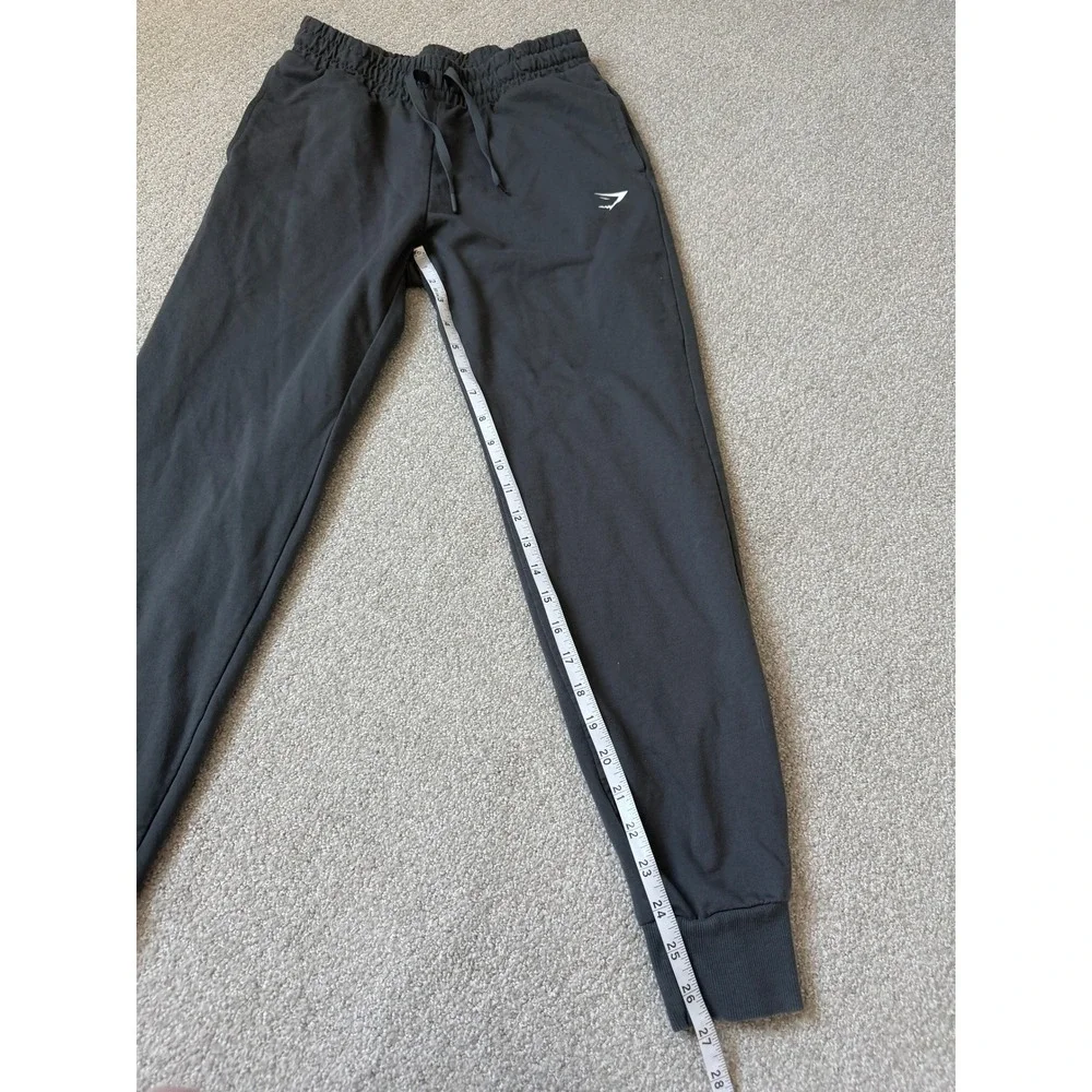 Gymshark Mens Small Charcoal Gray Joggers Elastic Drawstring Waist Sweatpants